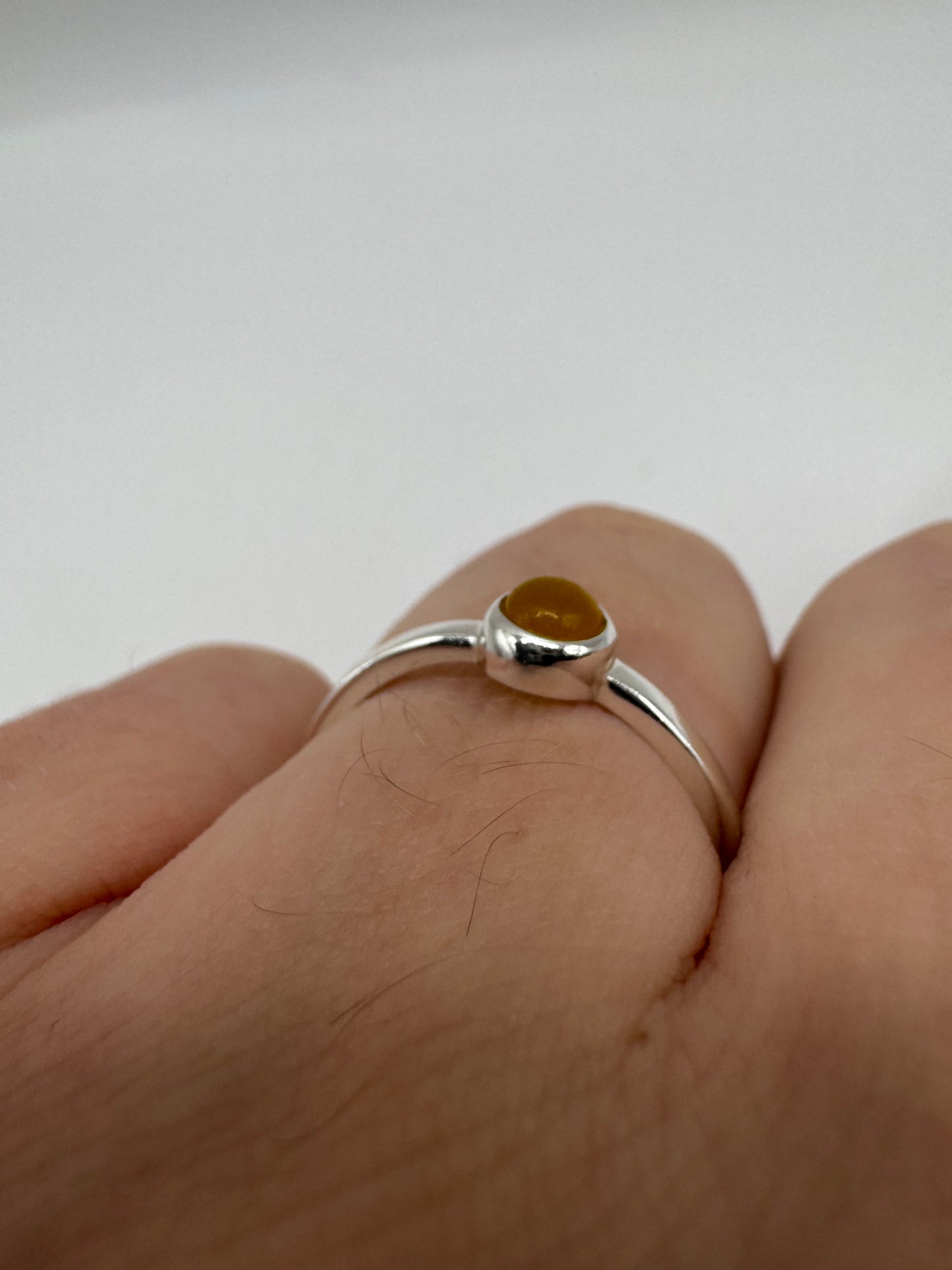 Silver quartz ring