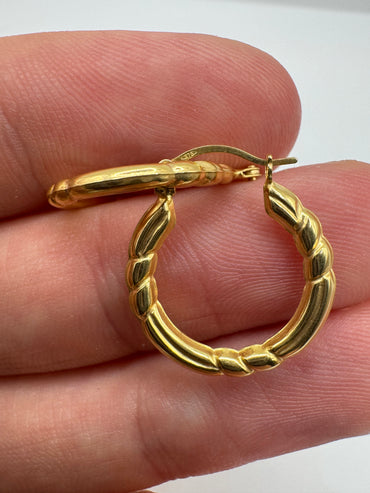 9ct gold Creole earrings