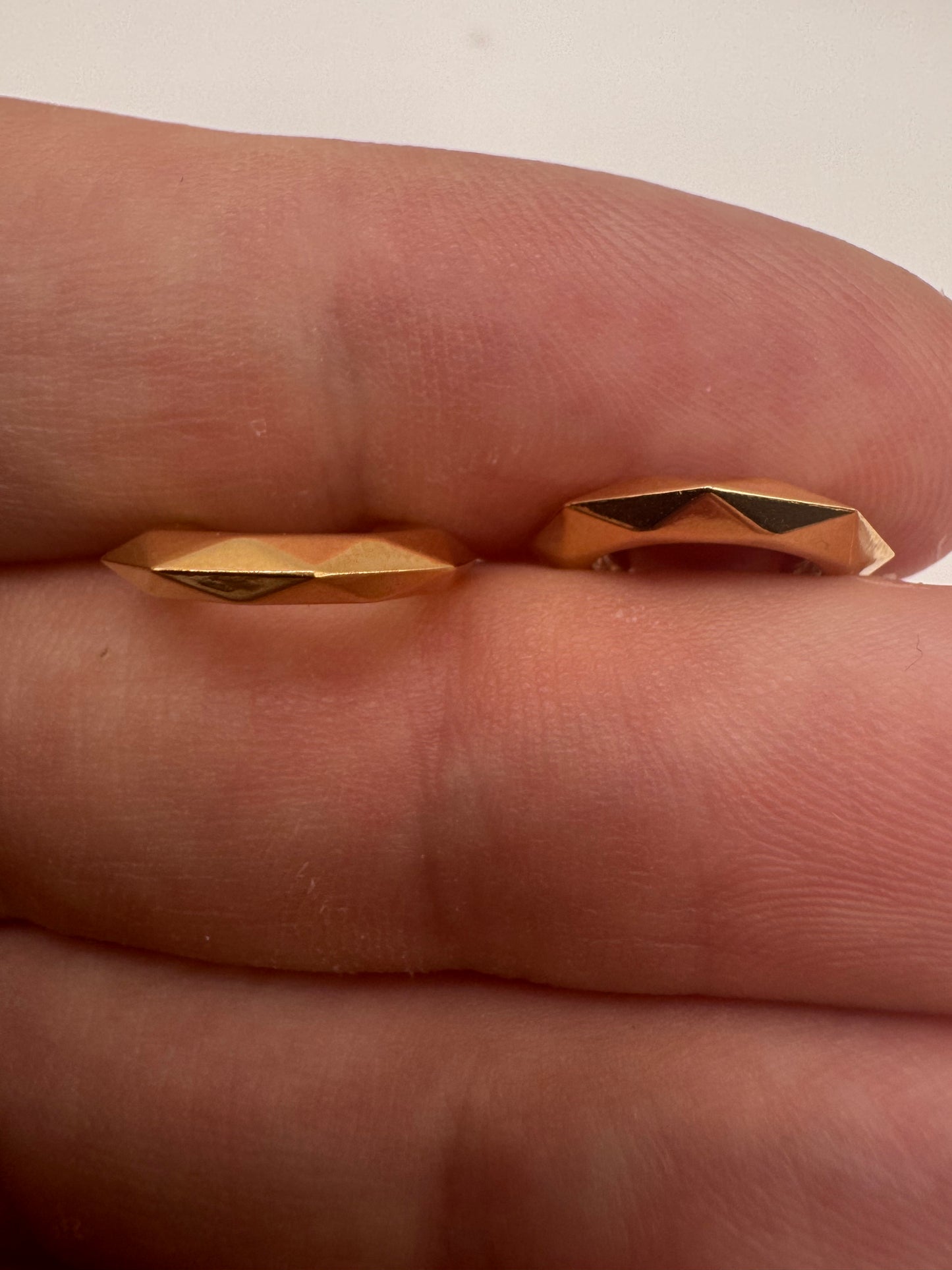 9ct gold creole earrings