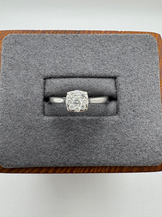 9ct white gold diamond ring