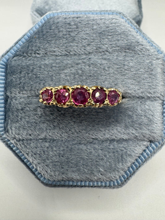 9ct gold ruby ring