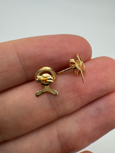 18ct gold Indalo earrings
