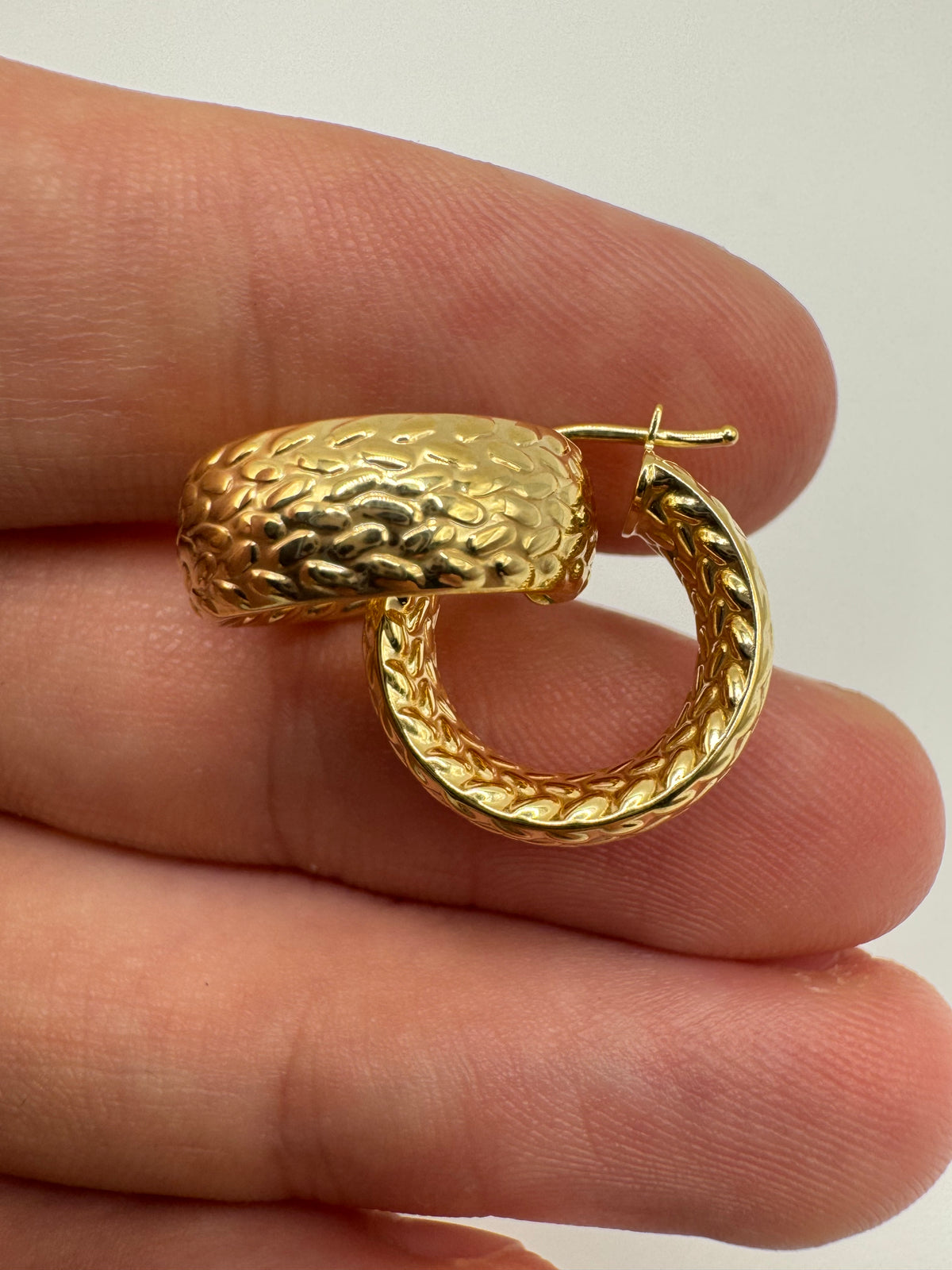 9ct gold Creole earrings