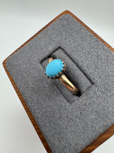 9ct gold turquoise ring