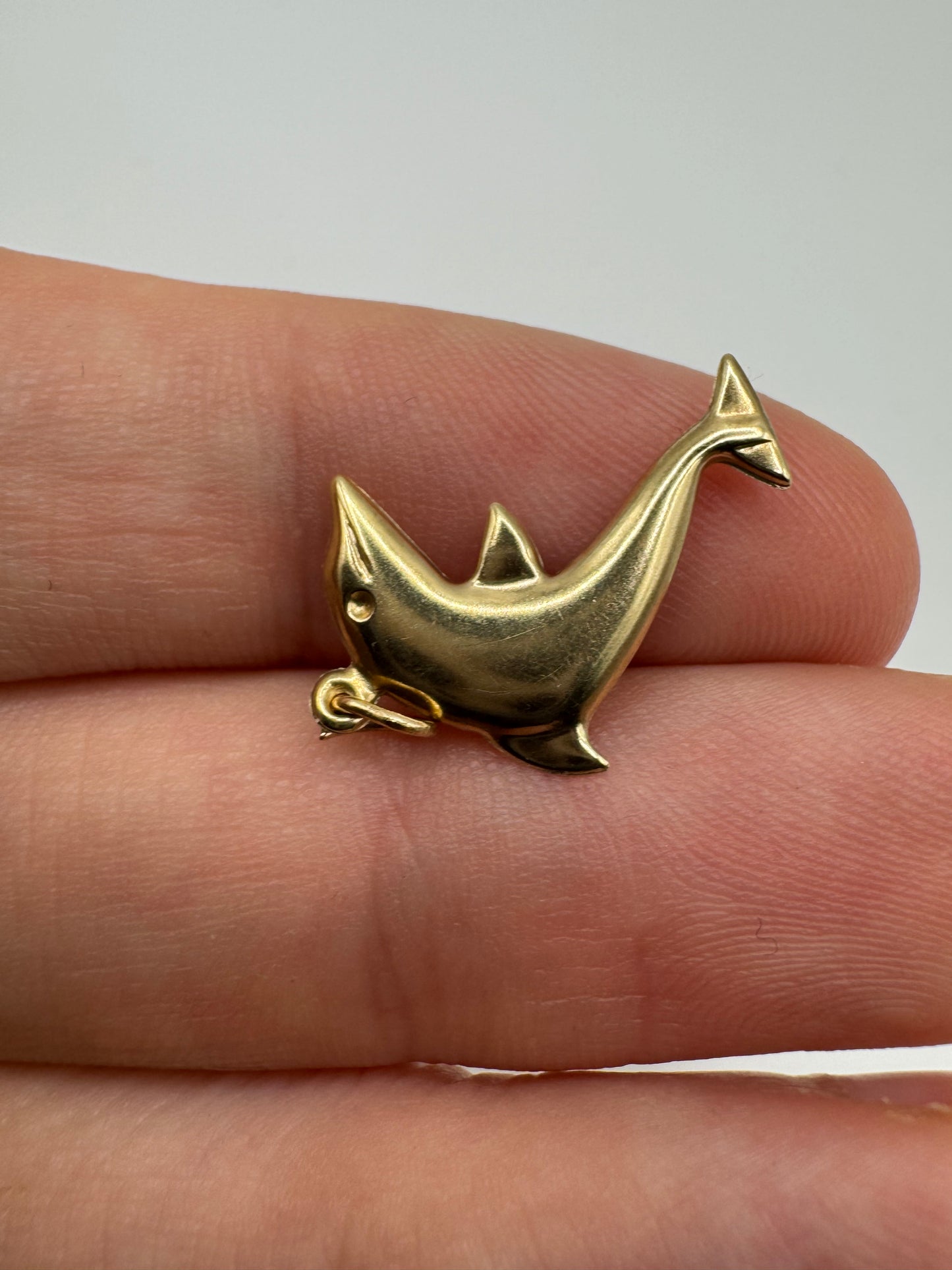 9ct gold dolphin charm