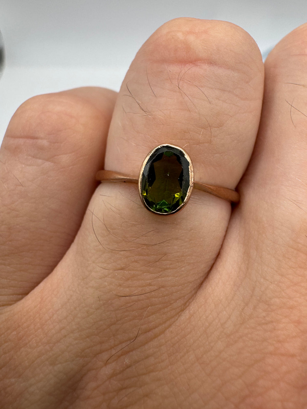 9ct rose gold quartz ring