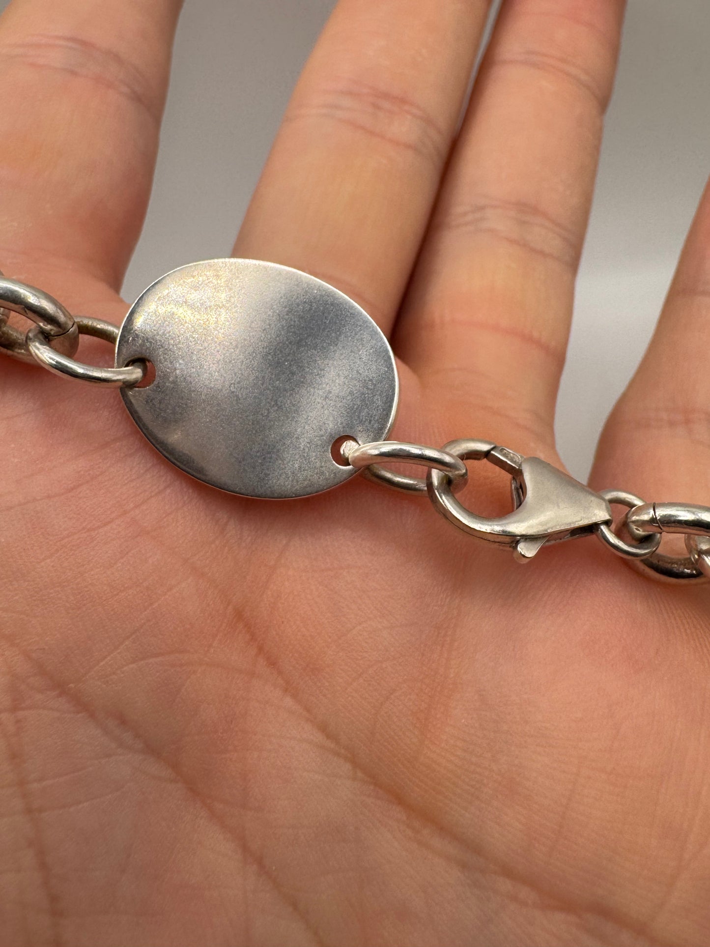 “Please return to Tiffany and co” silver chain