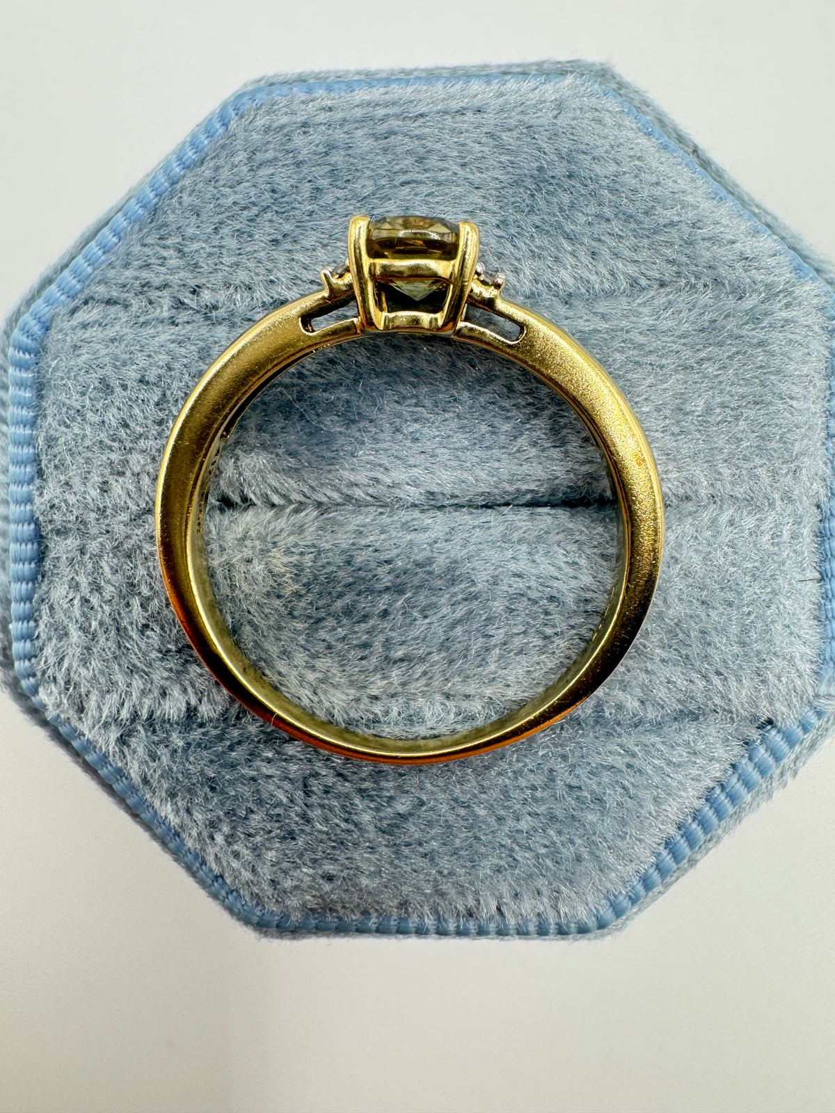 9ct gold sapphire and diamond ring